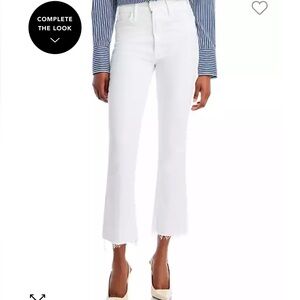 Mother hustler white jeans size 32 worn once